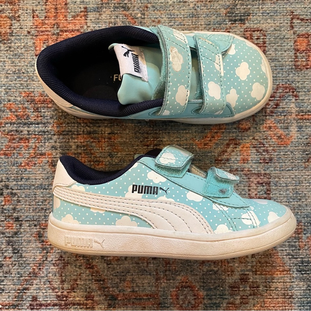 Puma Kids Cloud Print Shoes - Blue